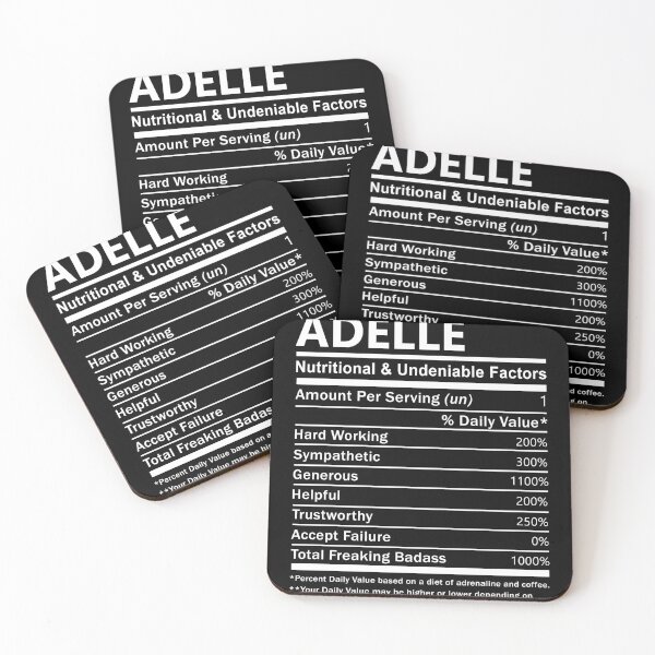 Item preview, Adelle Name T Shirt - Adelle Nutritional And Undeniable Factors Gift Item Tee designed and sold by artiagasonya.