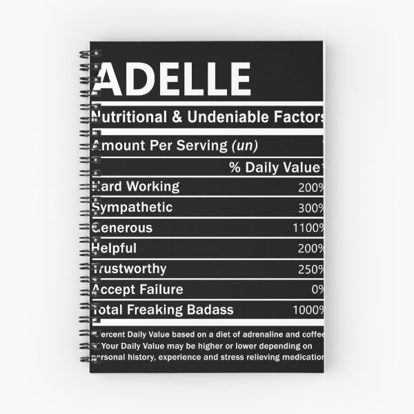 Item preview, Adelle Name T Shirt - Adelle Nutritional And Undeniable Factors Gift Item Tee designed and sold by artiagasonya.