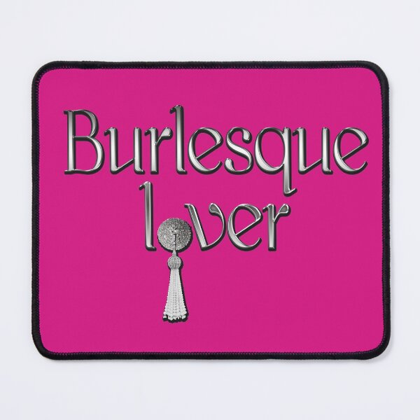 Item preview, Burlesque Lover lettering in silver gray with pasties designed and sold by Xarah.
