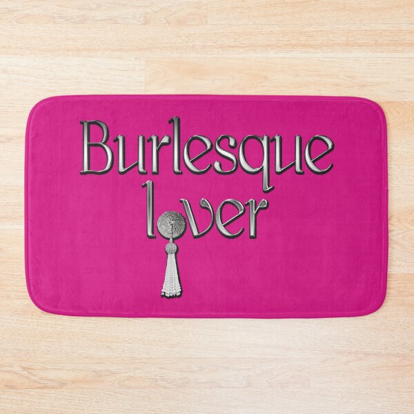 Item preview, Burlesque Lover lettering in silver gray with pasties designed and sold by Xarah.