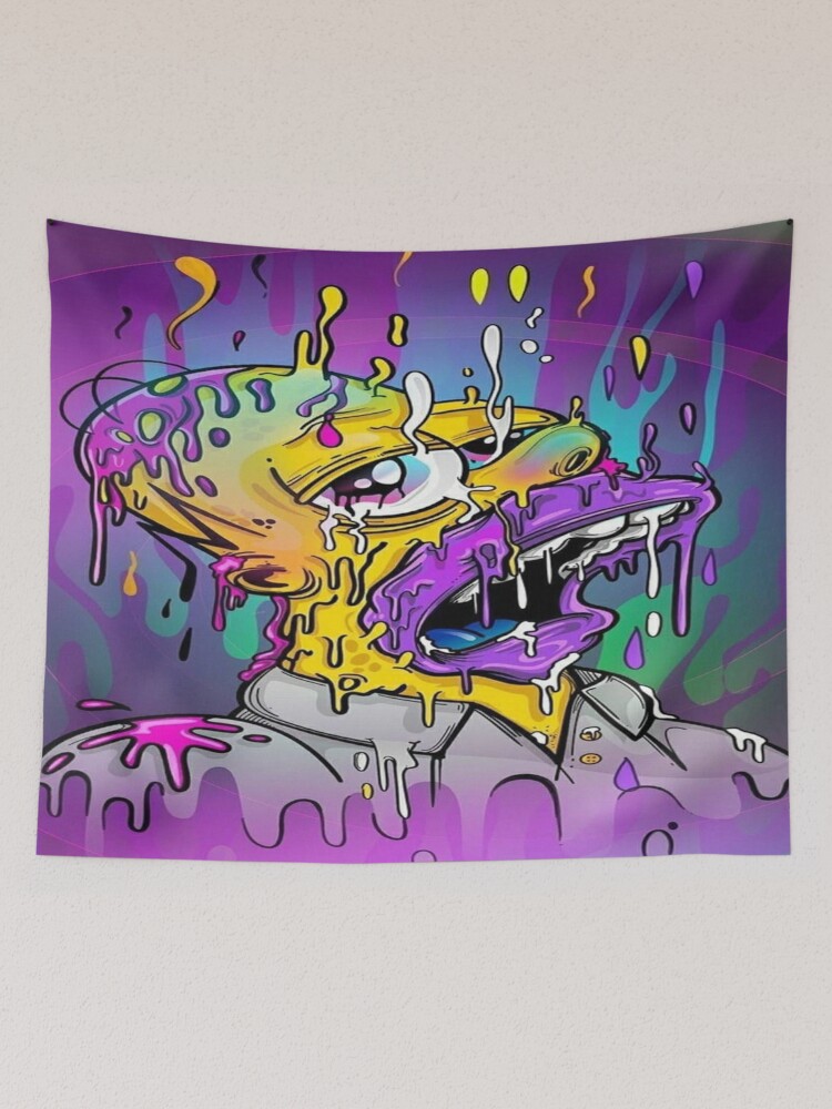 Melting Homer Tapestry for Sale by LUNAROSsAa