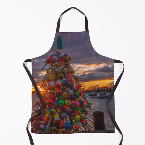 Item preview, Merry Christmas Lobster Buoy Tree Sunrise 12/3/21 designed and sold by LindaCPhoto.
