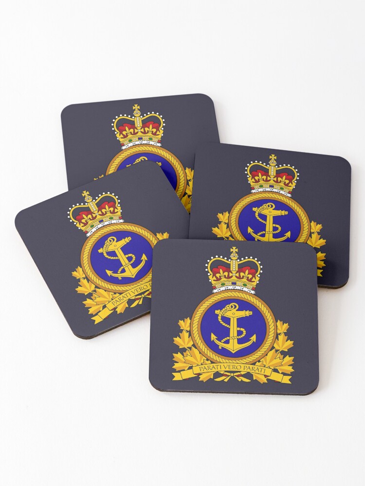 Royal Canadian Navy Marine royale canadienne Coasters Set of 4