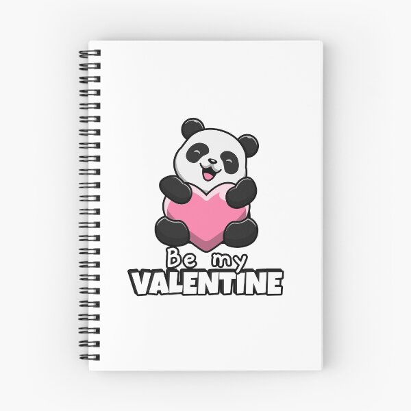 Artikelvorschau, Schwarz-Weiß-Panda Be My Valentine entworfen und verkauft von Dim0107.