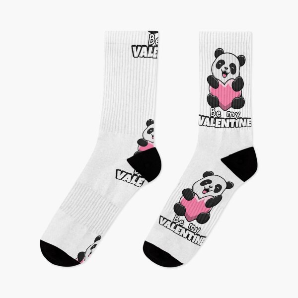 Aperçu de l'œuvre Panda noir et blanc Be My Valentine créée et vendue par Dim0107.