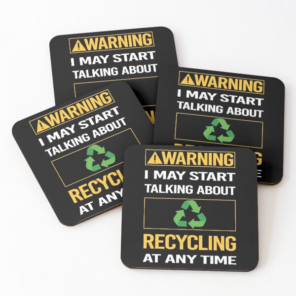 Item preview, Funny Warning Recycling Recycle designed and sold by ArydeaNoriega.