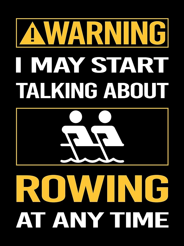 Thumbnail 3 of 3, Scarf, Funny Warning Rowing Row Rower designed and sold by ArydeaNoriega.