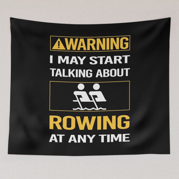 Item preview, Funny Warning Rowing Row Rower designed and sold by ArydeaNoriega.
