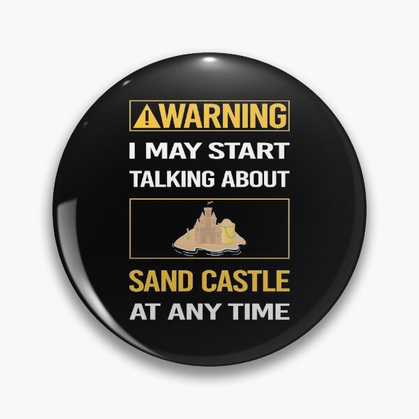 Item preview, Funny Warning Sand Castle designed and sold by ArydeaNoriega.
