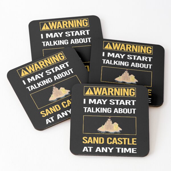 Item preview, Funny Warning Sand Castle designed and sold by ArydeaNoriega.