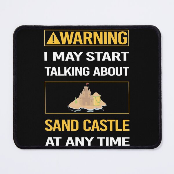 Item preview, Funny Warning Sand Castle designed and sold by ArydeaNoriega.