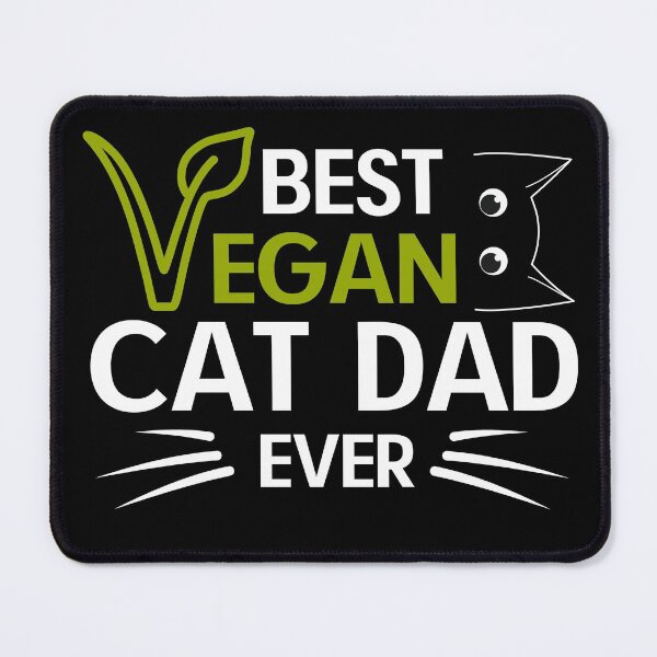 Item preview, Best Vegan cat dad ever, vegan cat lover  designed and sold by Benchamart.