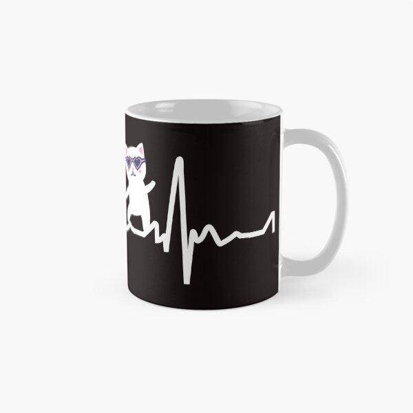 Item preview, Cat Heartbeat Funny designed and sold by verdecuddly.