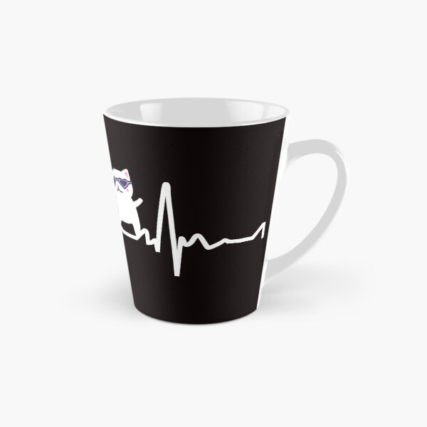 Item preview, Cat Heartbeat Funny designed and sold by verdecuddly.
