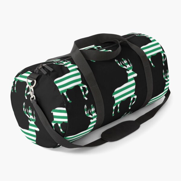 Item preview, Glasgow Celtic Football Club Green and White Hooped Stag Silhouette  designed and sold by MacPean.