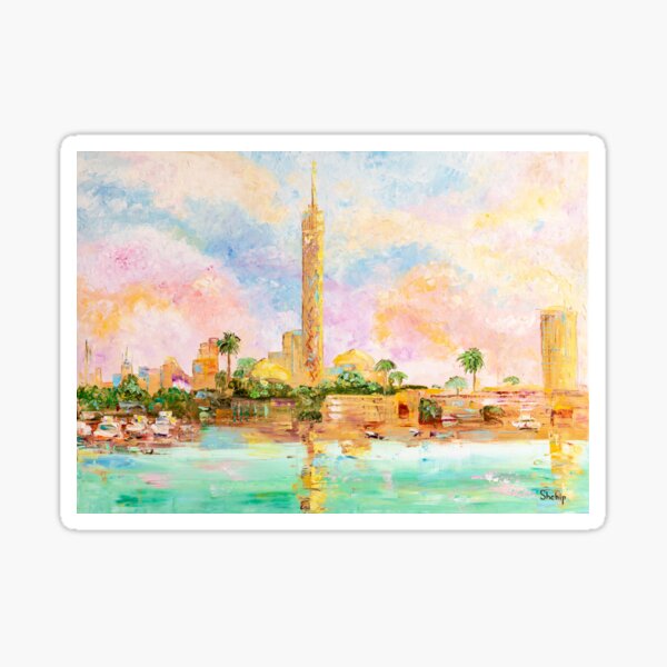 Item preview, Cairo. City on the Nile River. Egypt. designed and sold by Natalia_Shchip.