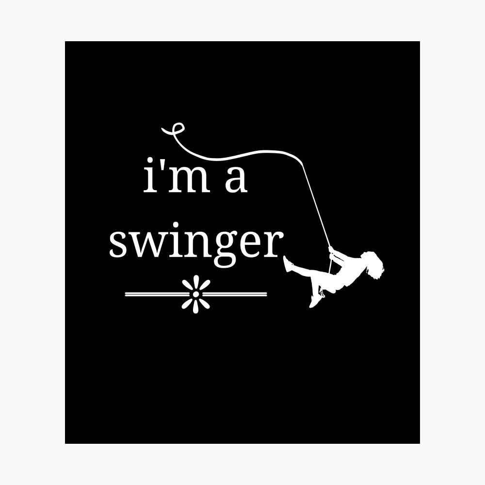Póster for Sale con la obra «soy un swinger» de click4shirts Redbubble foto imagen