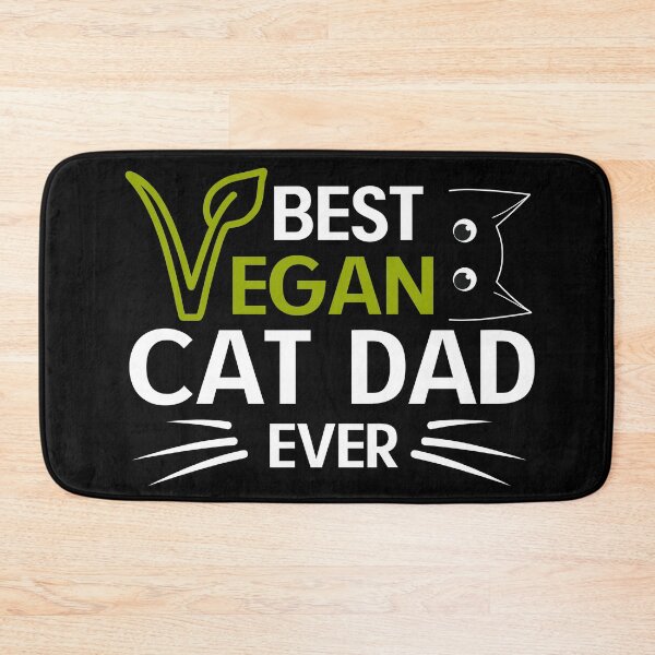 Item preview, Best Vegan cat dad ever, vegan cat lover  designed and sold by Benchamart.