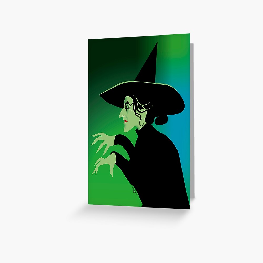 wicked-witch-of-the-west-greeting-card-for-sale-by-alemogolloart