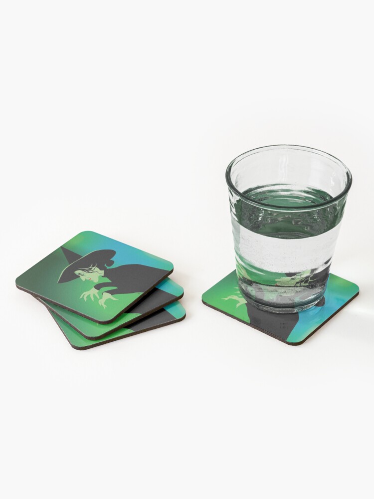 Thumbnail 2 of 5, Coasters (Set of 4), Wicked Witch of the West designed and sold by AleMogolloArt.