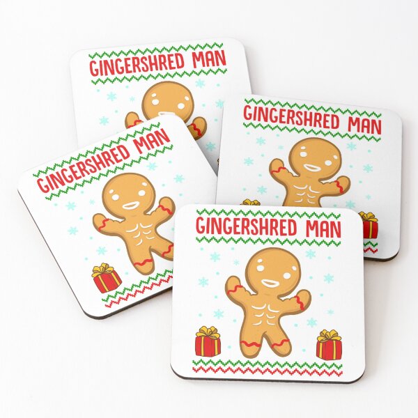 Item preview, Gingershred Man a Cute Buff Christmas Gingerbread Man   designed and sold by AmyStores.