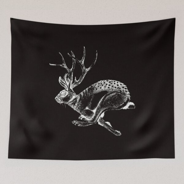 Item preview, Jack Rabbit - Jackalope Art - Jackalope Head Gift designed and sold by Stacey1Francis.