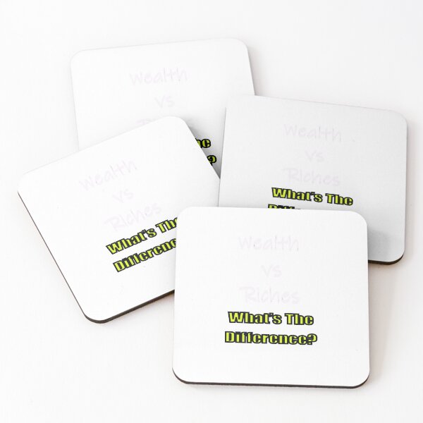 Item preview, WEALTH vs RICHES... What's The Difference designed and sold by CUTESTUFFnow.