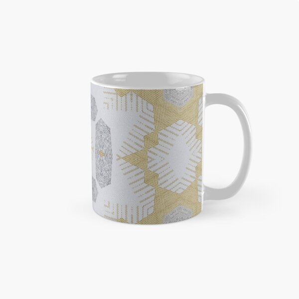 Item preview, Pastel Ochre Grey Retro Geometric 3 Woven  Texural Interior Wall Decor  designed and sold by Jenny Meehan Art Prints and Patterns  .