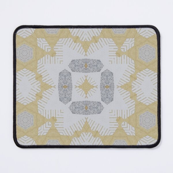 Item preview, Pastel Ochre Grey Retro Geometric 3 Woven  Texural Interior Wall Decor  designed and sold by Jenny Meehan Art Prints and Patterns  .