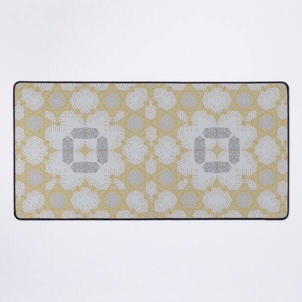 Item preview, Pastel Ochre Grey Retro Geometric 3 Woven Texural Interior Wall Decor designed and sold by Jenny Meehan Art Prints and Patterns .