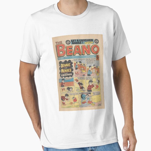 Aperçu de l'œuvre Couverture avant Vintage/Retro 1984 Beano. Dennis classique la menace et Gnasher, style vintage. créée et vendue par TirnanOg020.