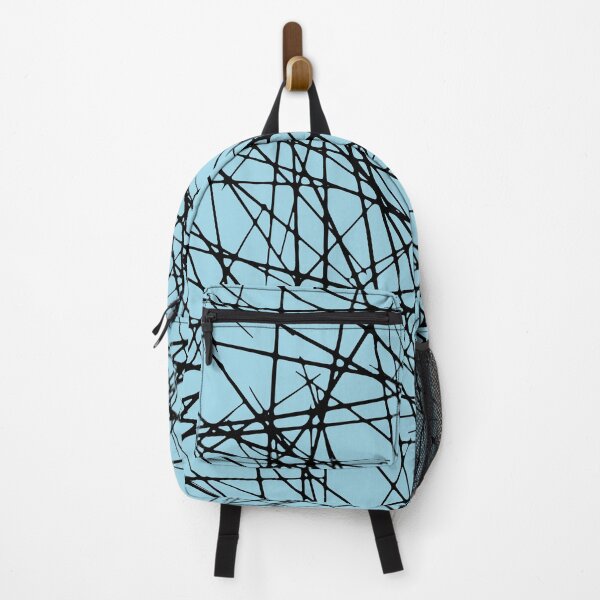 Item preview, Black Aqua Blue Criss Cross Line Pattern Pairs Diamond Vogel 2022 Popular Colour Orleans Tune 0658 designed and sold by ColorOfTheYears.