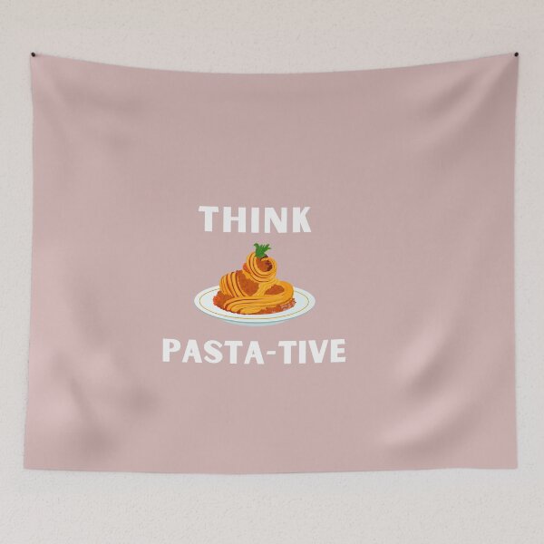 Item preview, Think Pasta-tive, Funny pasta enthusiast design designed and sold by Theleochick.