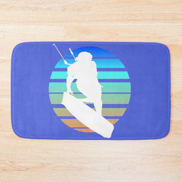 Item preview, Kitesurfing Female Rider Silhouette Retro Sunset 4 designed and sold by taiche.