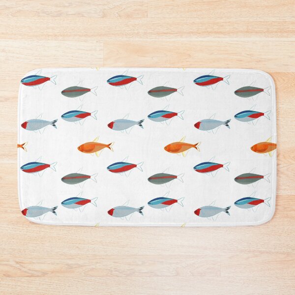 Item preview, Freshwater fish Tetra pattern  designed and sold by InterfectorFactory.