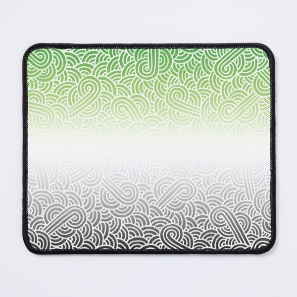 Item preview, Ombré aromantic colours and white swirls doodles designed and sold by savousepate.
