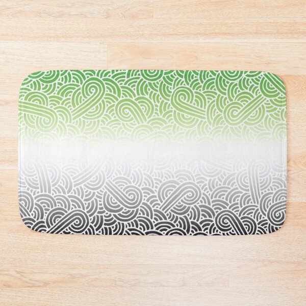 Item preview, Ombré aromantic colours and white swirls doodles designed and sold by savousepate.