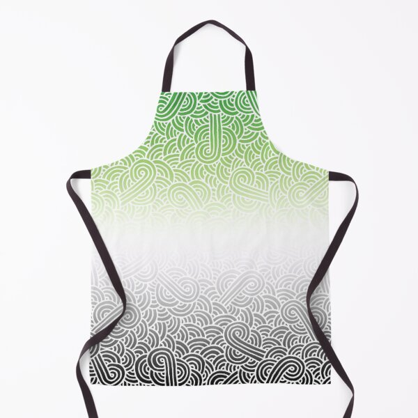 Item preview, Ombré aromantic colours and white swirls doodles designed and sold by savousepate.