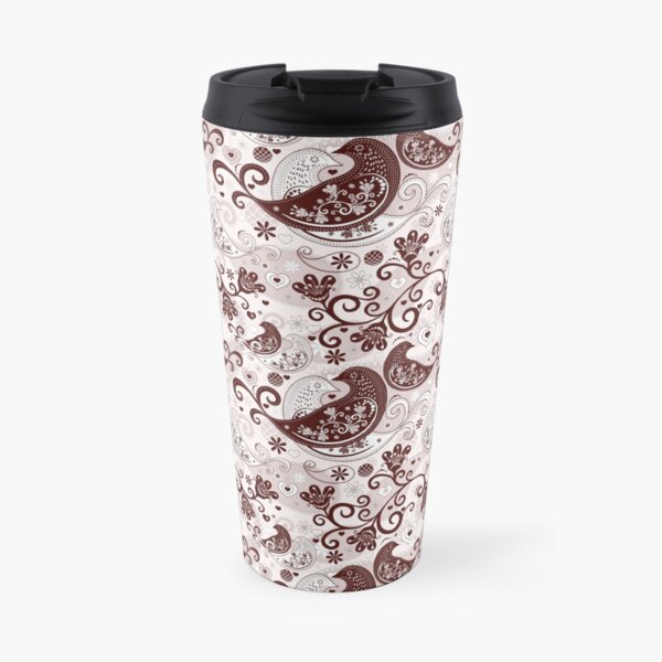 Floral birds Travel Mug