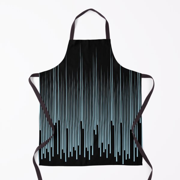 Item preview, Black Aqua Blue Frequency Stripe Pattern Pairs Diamond Vogel 2022 Popular Colour Orleans Tune 0658 designed and sold by ColorOfTheYears.