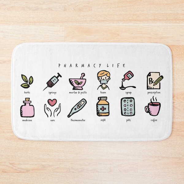 Item preview, Pharmacy life cute doodles designed and sold by Eenig.