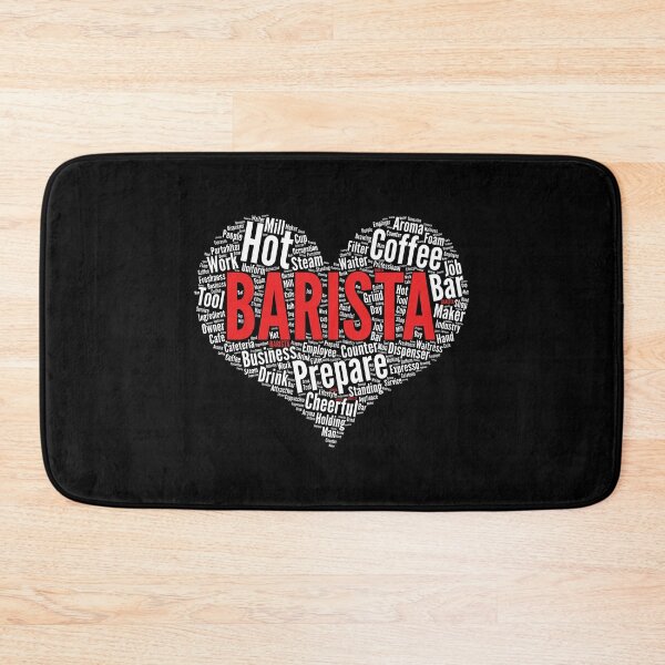 Item preview, Barista Heart Shape Word Cloud Coffee Bar Espresso product designed and sold by theodoros20.