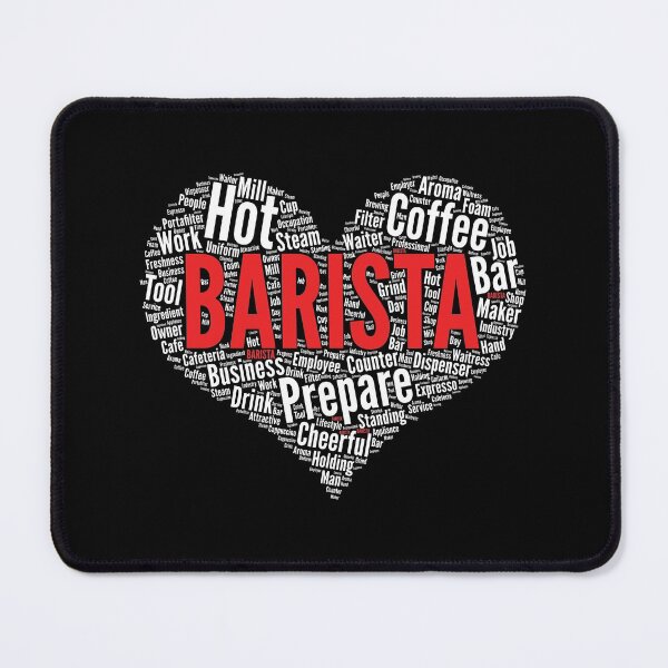 Item preview, Barista Heart Shape Word Cloud Coffee Bar Espresso product designed and sold by theodoros20.