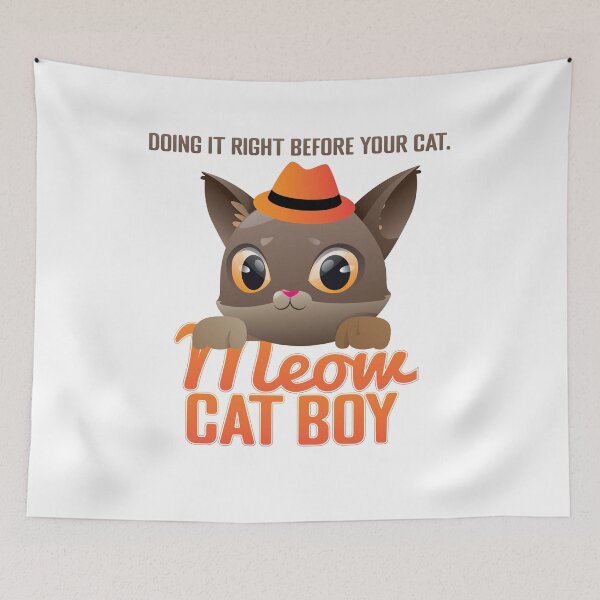 Item preview, Meow Cat Boy  - Cat Lover funny cat graphic designed and sold by cruzzcreation.