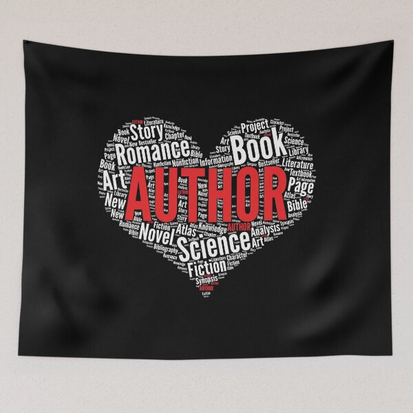 Item preview, Author Heart Shape Blogger Blogging Journalist Writing product designed and sold by theodoros20.