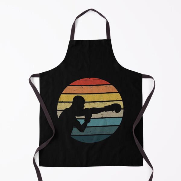 Artikelvorschau, Boxer-Silhouette auf einem beunruhigten Retro-Sonnenuntergang-Produkt entworfen und verkauft von theodoros20.