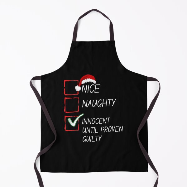 Item preview, Nice Naughty Innocent Until Proven Guilty Christmas List designed and sold by ExploreTheStore.