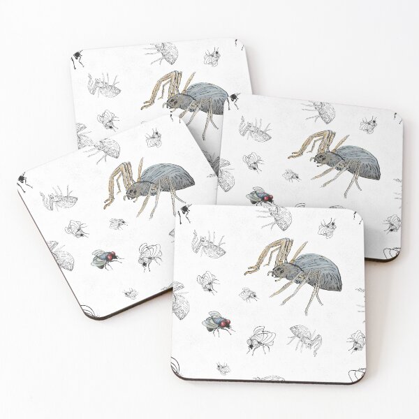 Item preview, spider and fly print designed and sold by alexbairdart.