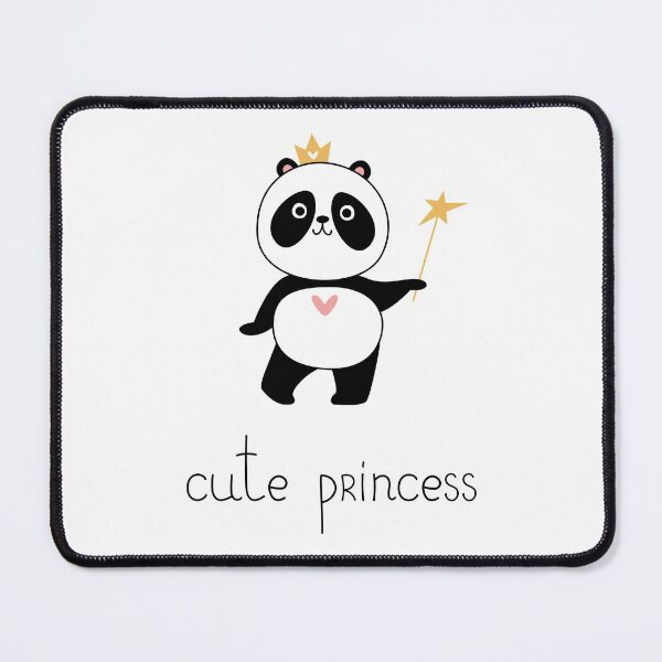 Item preview, Funny cute panda bear, animal. Inscription cute princess. designed and sold by ElenaKud.