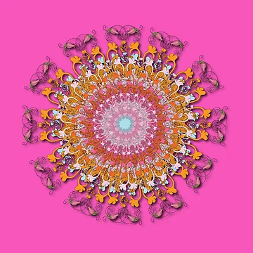Artwork thumbnail, lotus mandala by InfinitePathArt